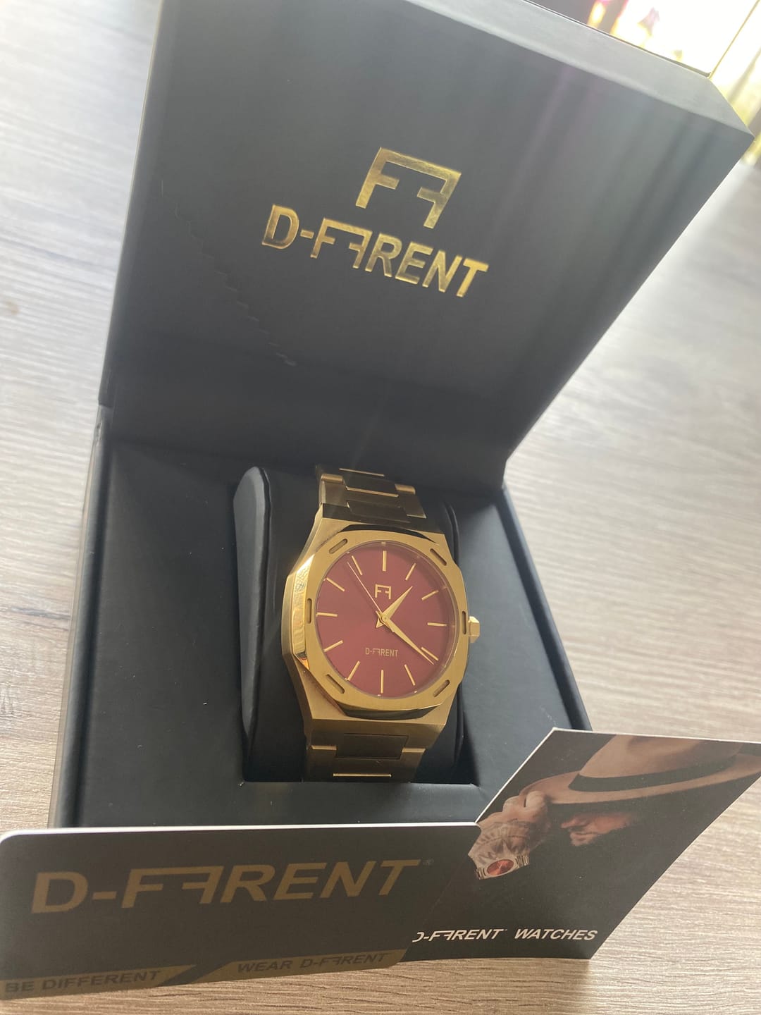 Customer photo review of DOUBLE F EDITION GOLD/RED