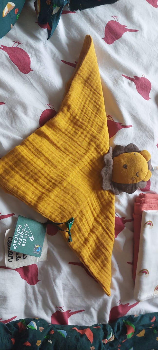 Customer photo review of Golden Lion Organic Baby Comforter