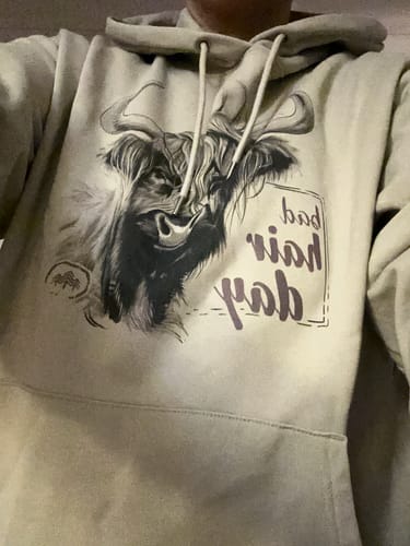 Customer photo review of Bad Hair Day - Bio Unisex Hoodie (PREMIUM)