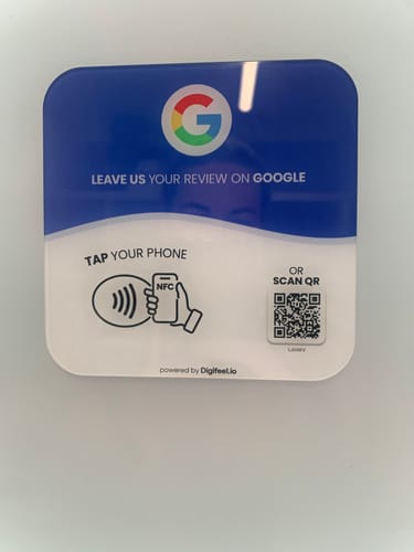 Customer photo review of Google Reviews - Plate
