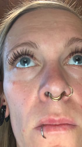 Customer photo review of Wimpern & Augenbrauen Serum
