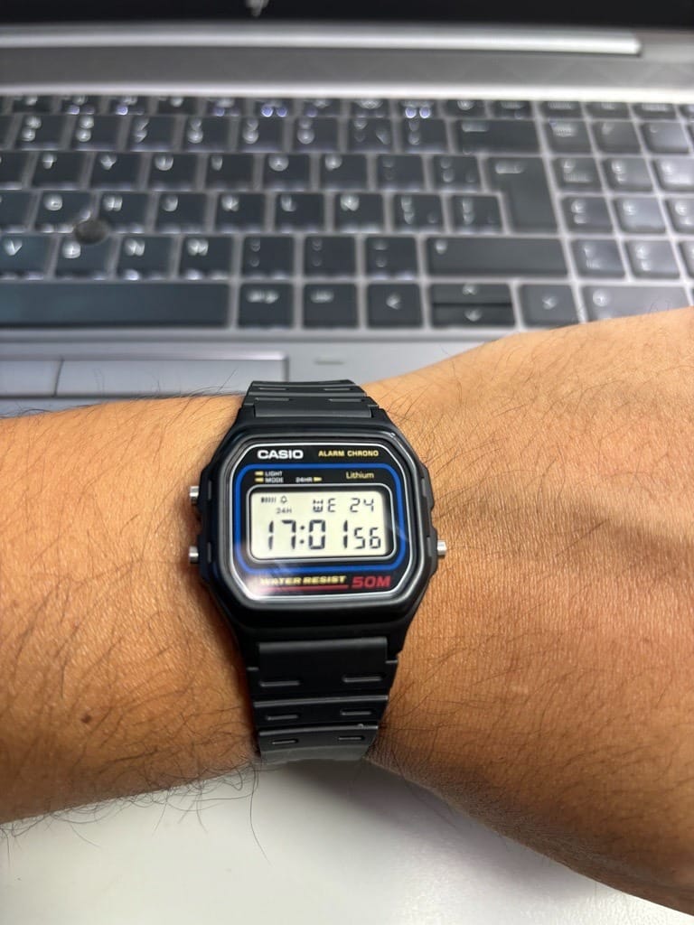 Customer photo review of Reloj Casio Vintage W-59-1VQD Azul/Negro