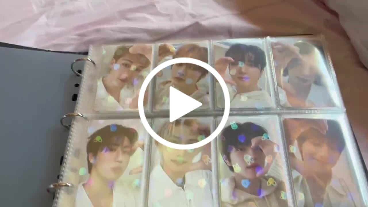 Customer video review of PREMIUM HOLOGRAPHIC PHOTOCARD SLEEVES - SKZOO VERSION