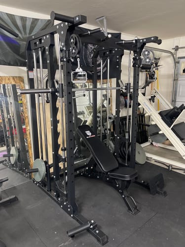 Customer photo review of Major Fitness B52 All-In-One Home Gym Smith Machine