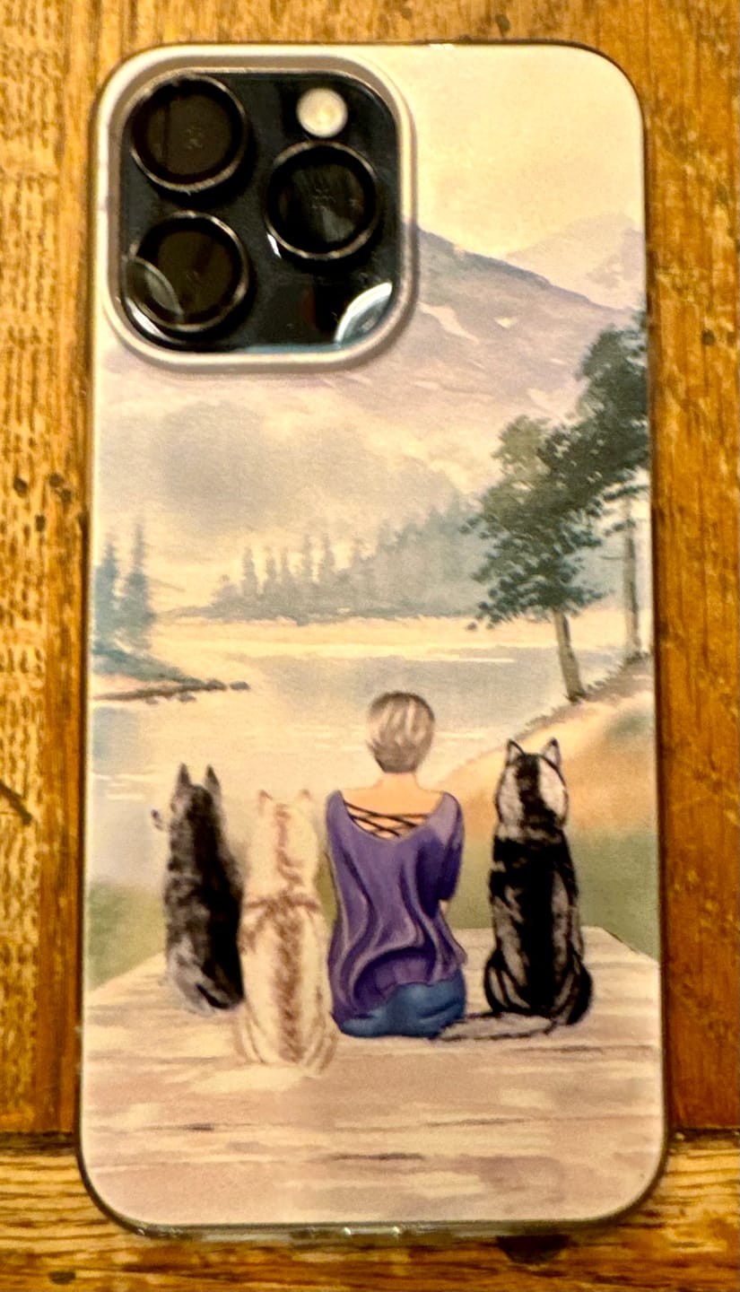 Customer photo review of Together with my pet - Personalized phone case