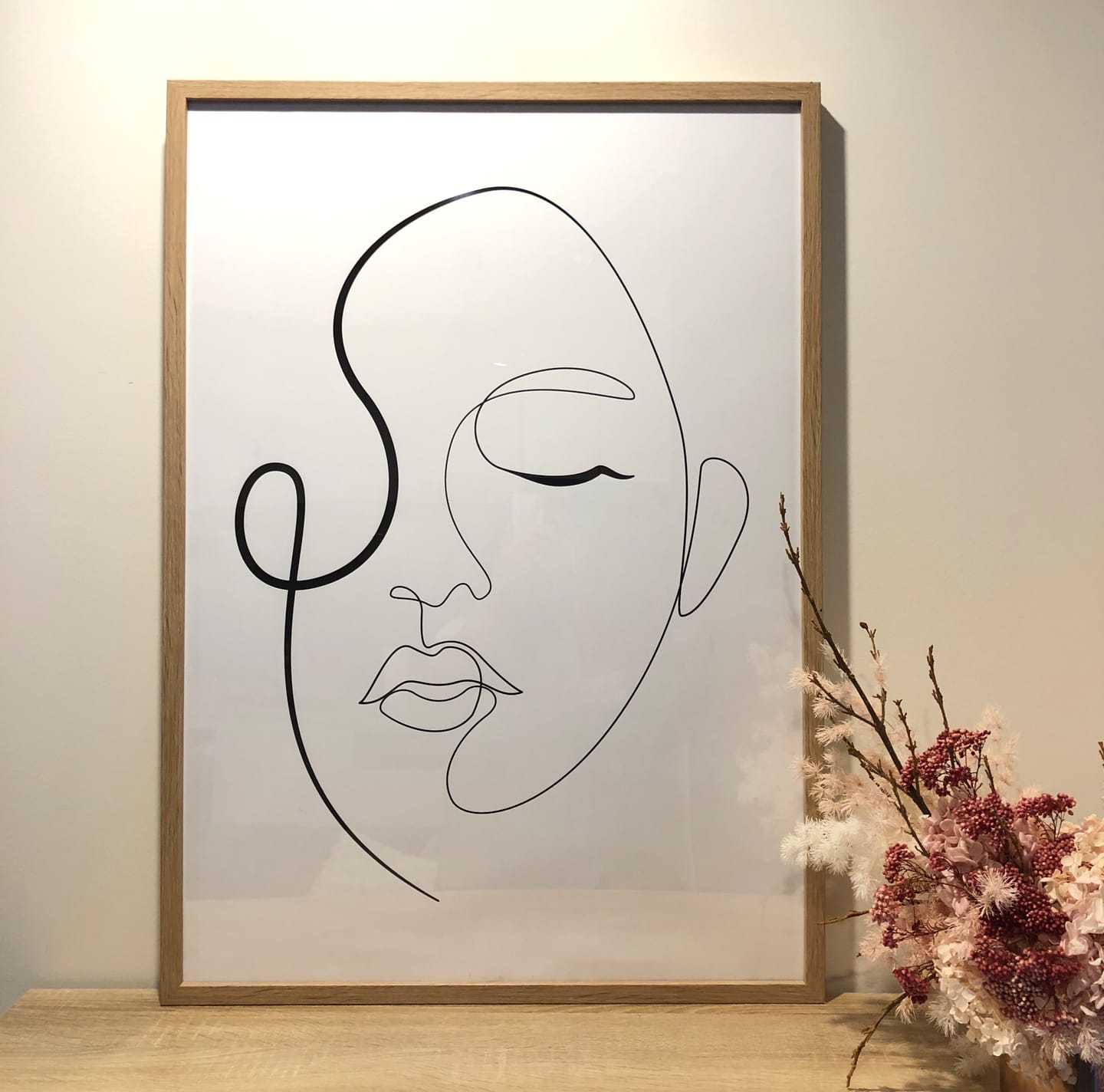 Customer photo review of SERENADE WHITE ART PRINT