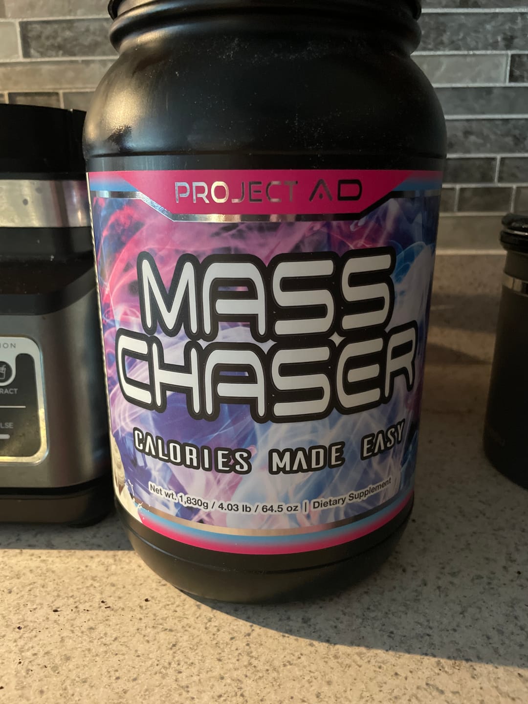 Customer photo review of MASS CHASER – Muscle Gainer