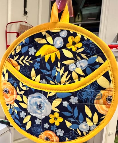 Customer photo review of Quilted Potholder Parade Sewing Pattern with Holiday Version | Digital PDF