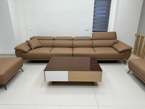 Customer photo review of PERRY - Sofa văng da 3 chỗ tựa gật gù