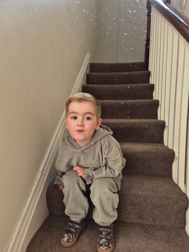 Customer photo review of Organic "Taree" Tracksuit - Size 3-9
