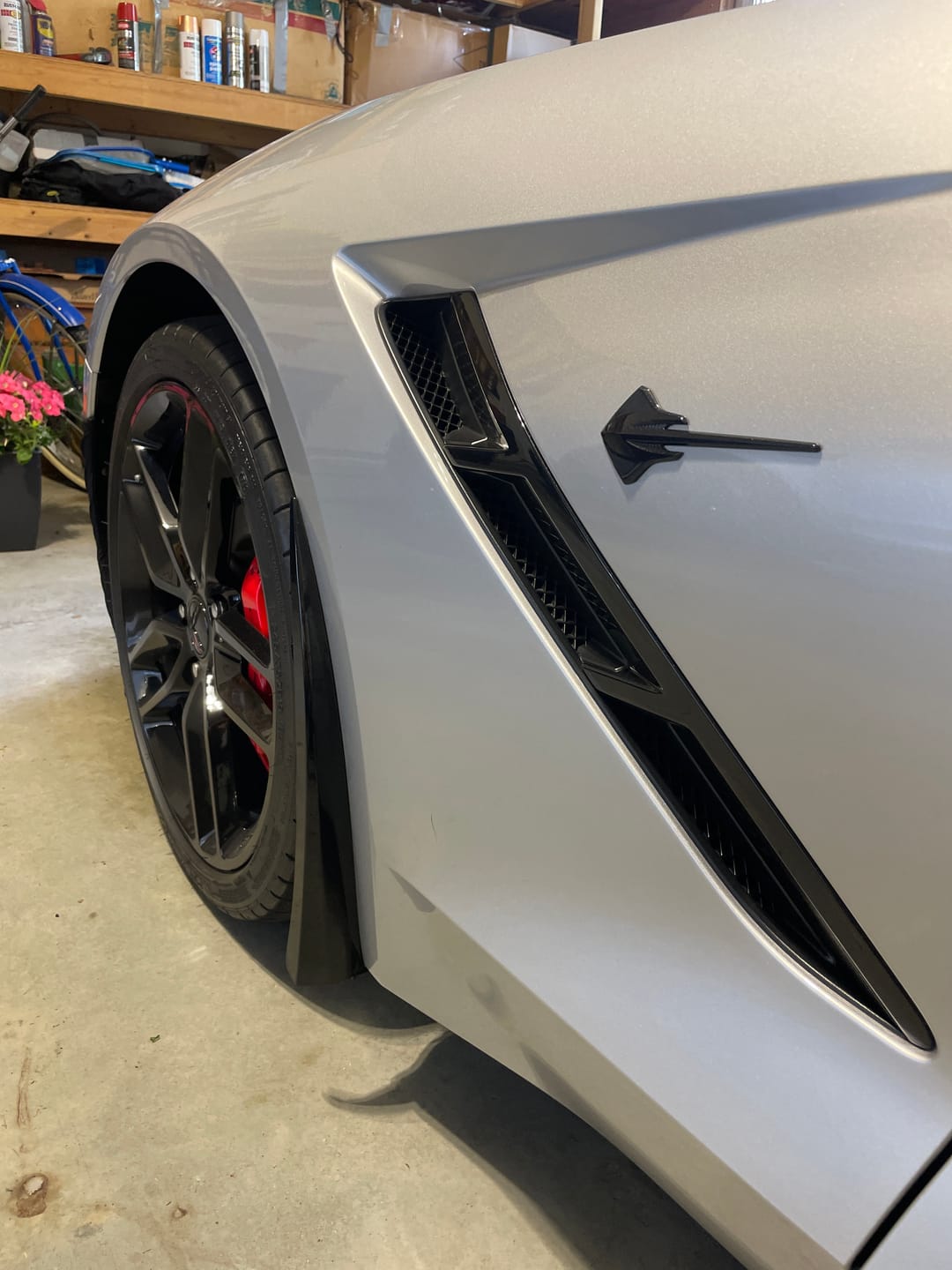 Customer photo review of Corvette C7 Extended Front & Rear Splash Guards
