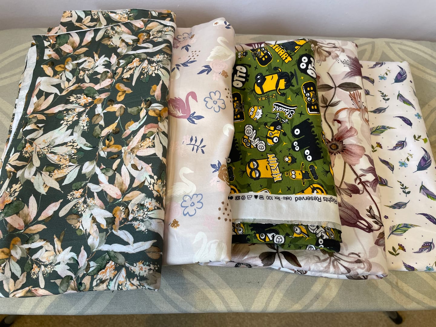 Customer photo review of Printed Cotton Jersey Remnants