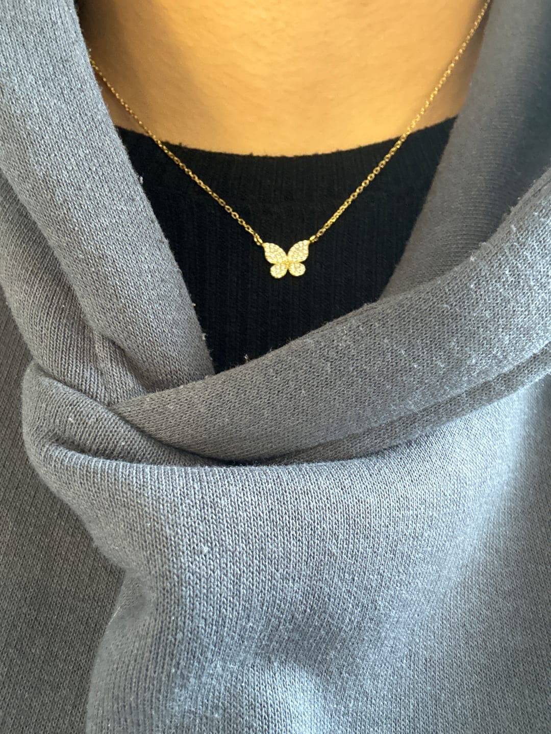 Customer photo review of Sweet Butterfly Kette | 925 Echtsilber