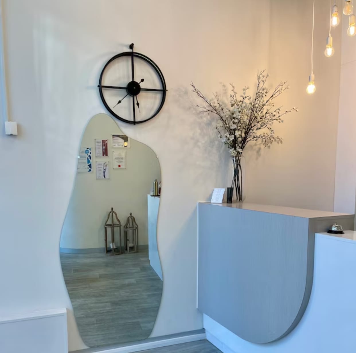 Customer photo review of Cassia - Frameless Full Length Mirror