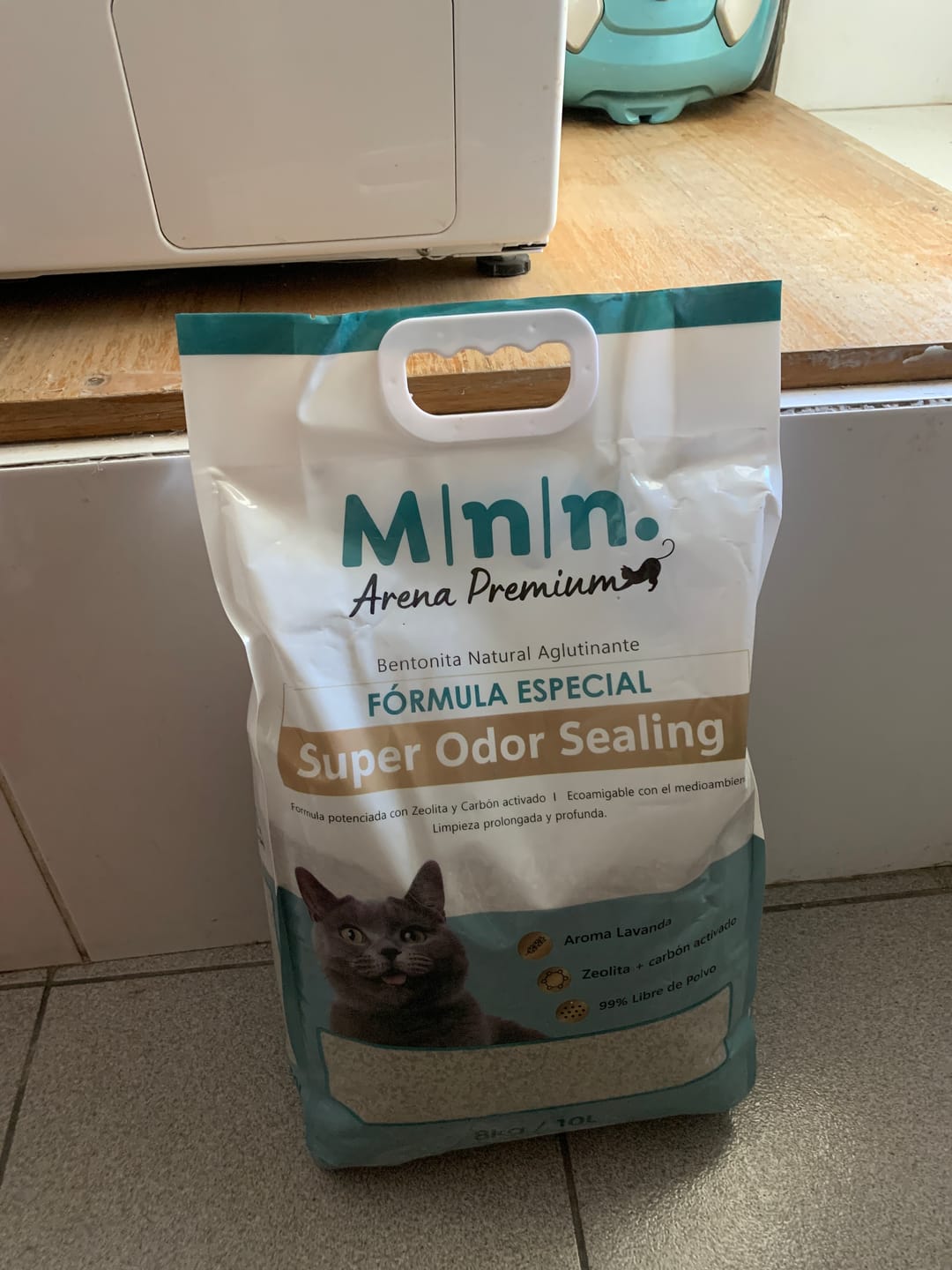 Customer photo review of Arena Minino 16kg - Carbón Activado [Nueva]