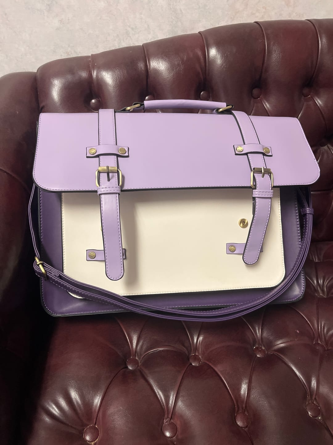 Customer photo review of Sombre Vintage Briefcase