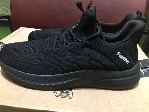 Customer photo review of FEETHIT Men Walking Tennis Shoes