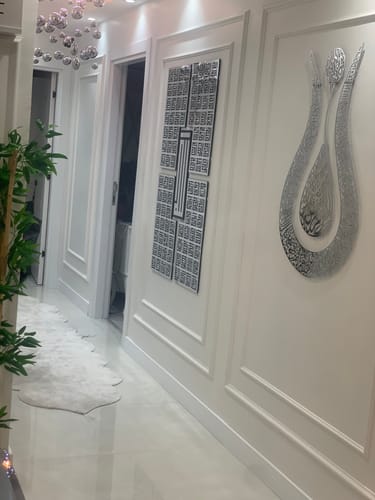 Customer photo review of Lale Şekilli Ayetel Kürsi Parlak Metal İslami Tablo