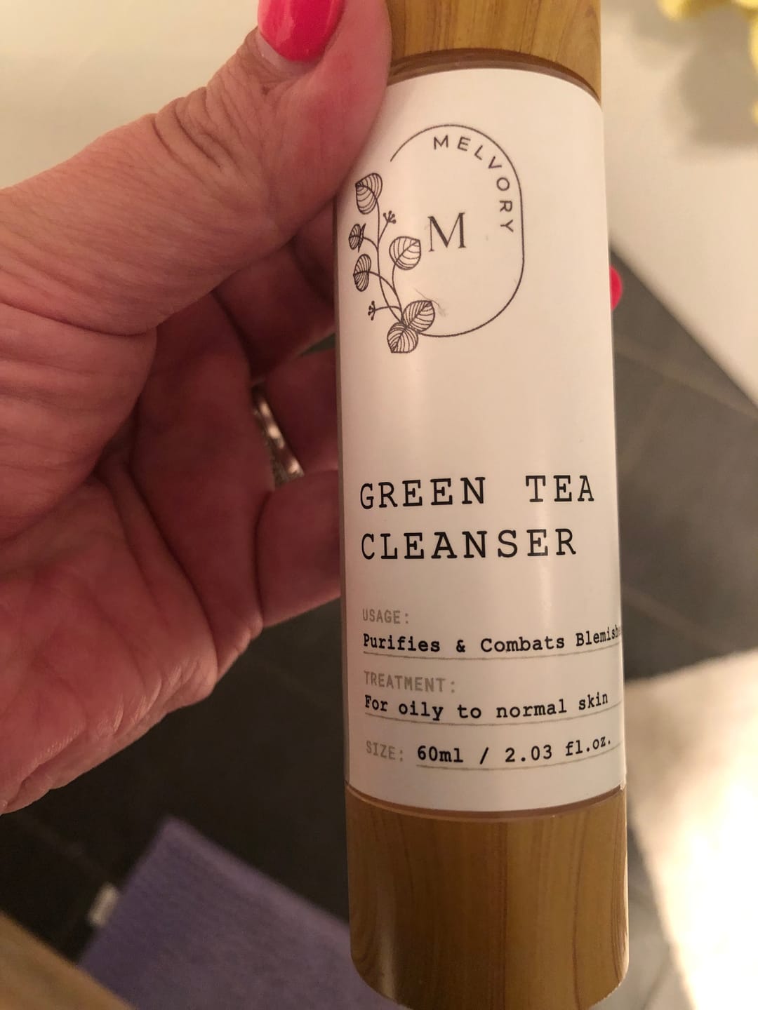 Customer photo review of Green Tea Cleanser