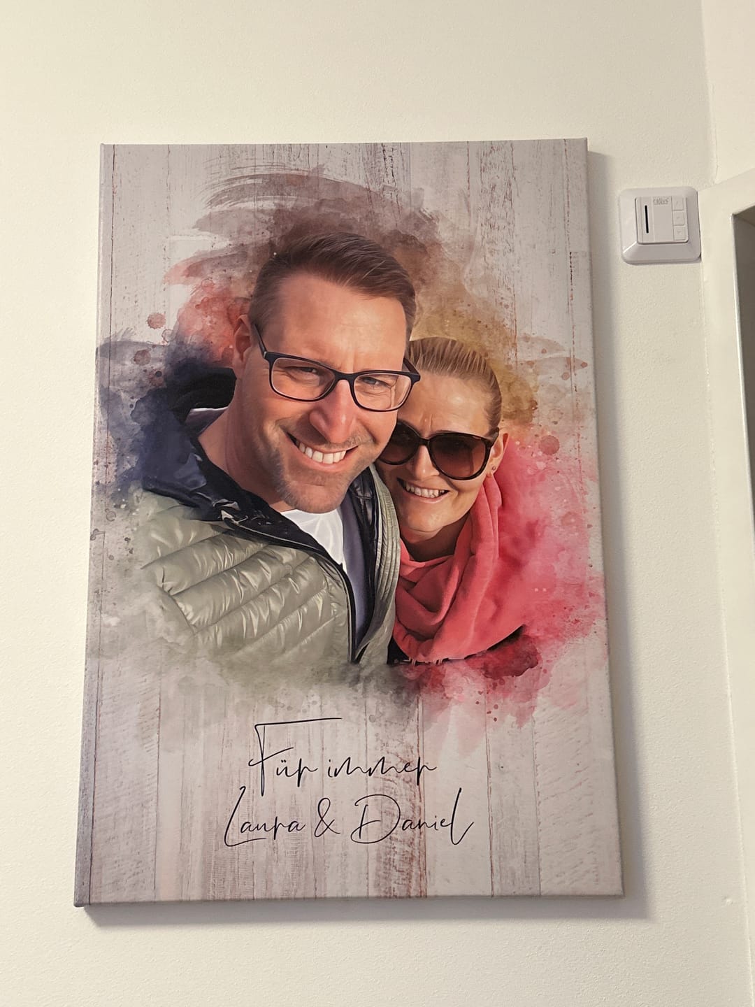 Customer photo review of Euer Foto als Aquarell | personalisierbares Poster