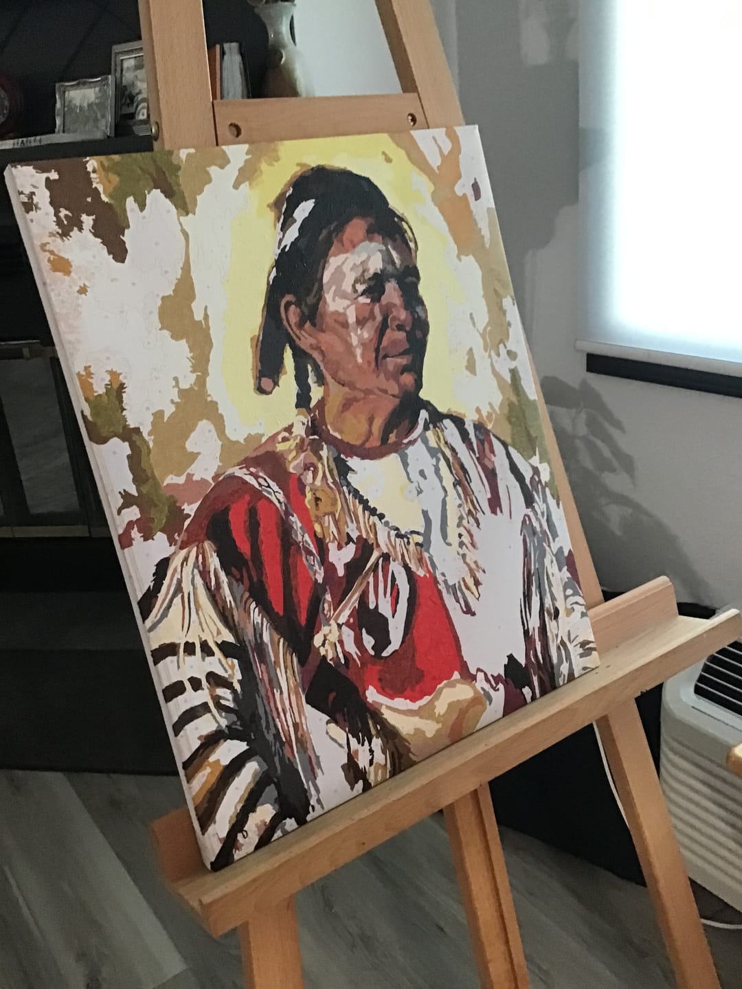 Customer photo review of Family Memories Custom Paint By Numbers - Upload Your Photo - Fully Framed 40x50cm