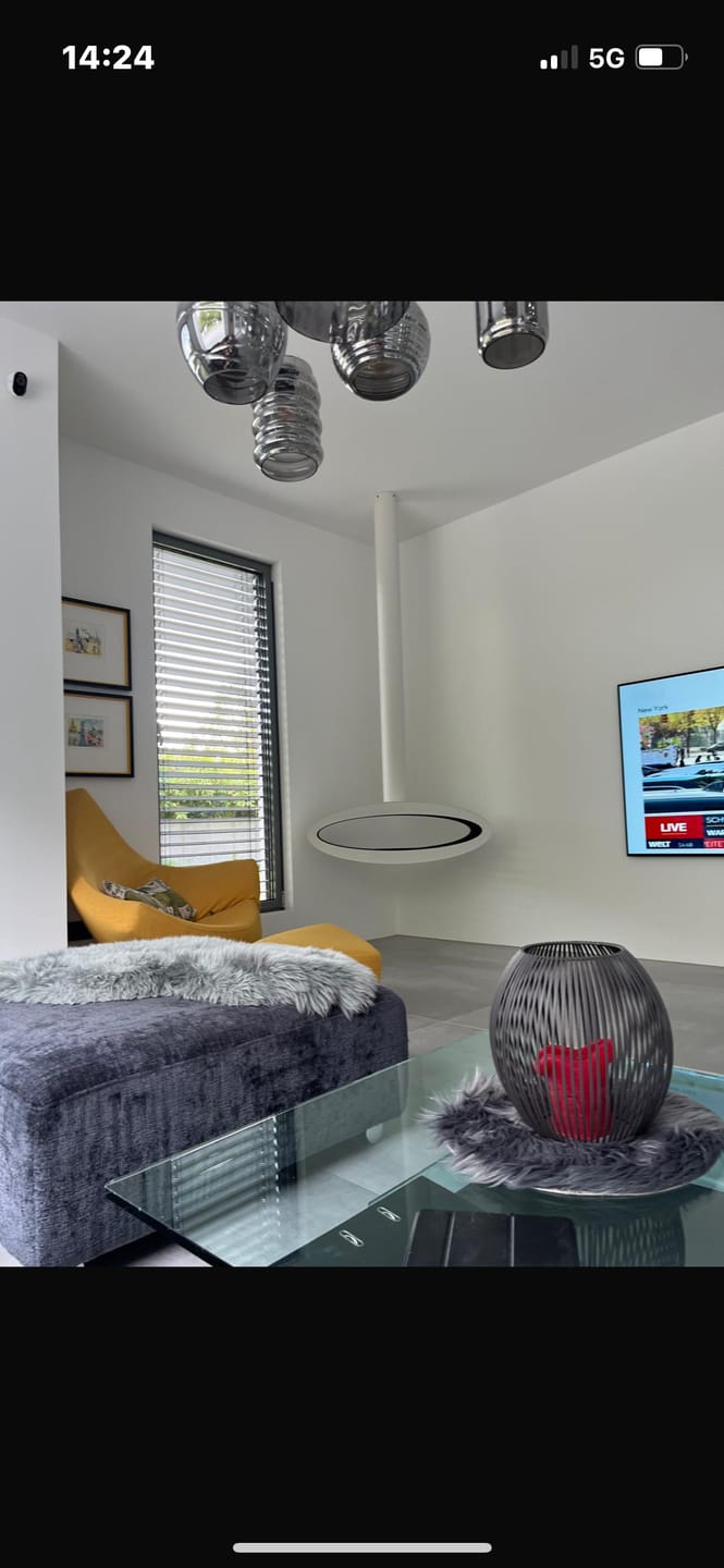 Customer photo review of Bio Ethanol Hängekamin Decke 80cm & 112cm - Tube