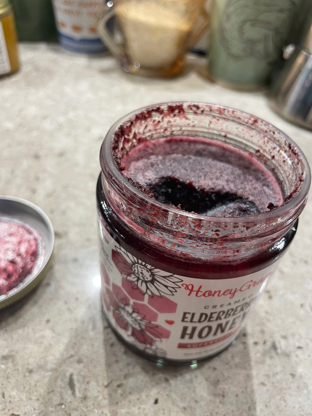 Customer photo review of Organic Elderberry Honey