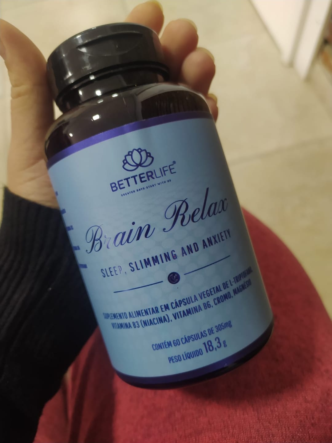 Customer photo review of Brain Relax 60 Cápsulas