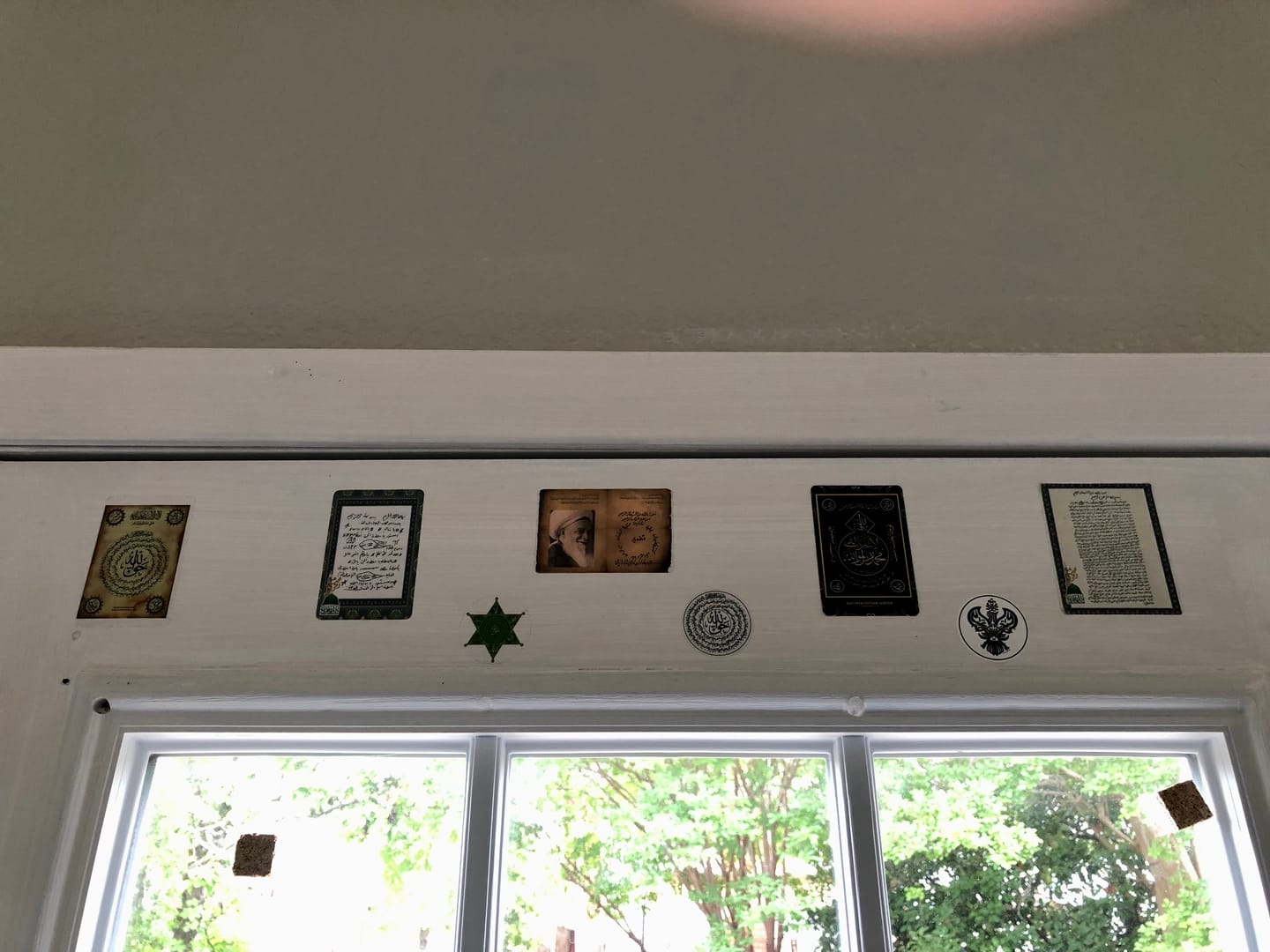 Customer photo review of Taweez Islamic Ruqya Stickers Small 1x1 in.