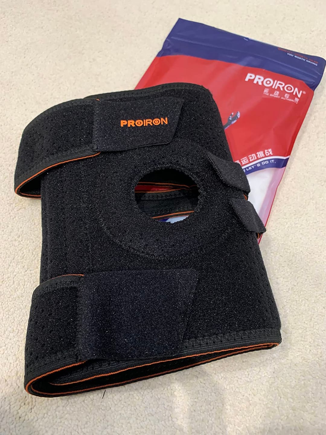 Customer photo review of Rodillera de Compresión Abierta