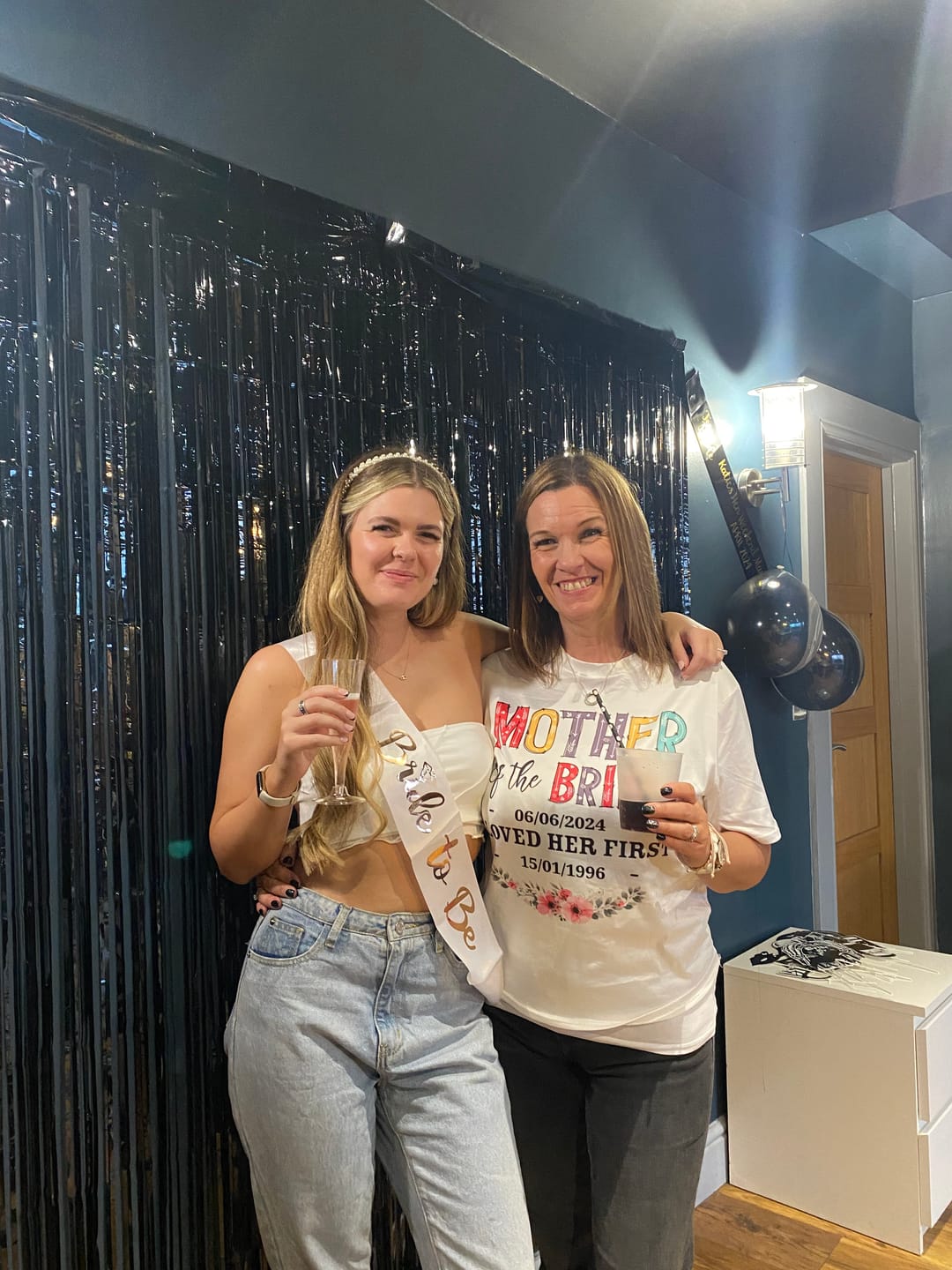 Customer photo review of Mother Of The Bride I Loved Her First Custom Wedding Date And Birth Date Shirt Gift For Mom