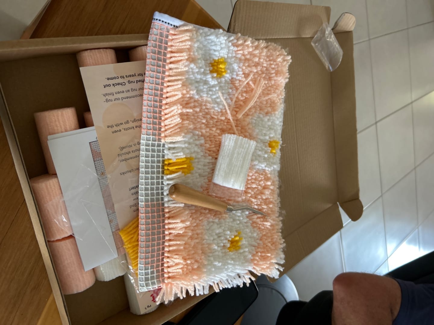 Customer photo review of DAISY Rug Making Kit