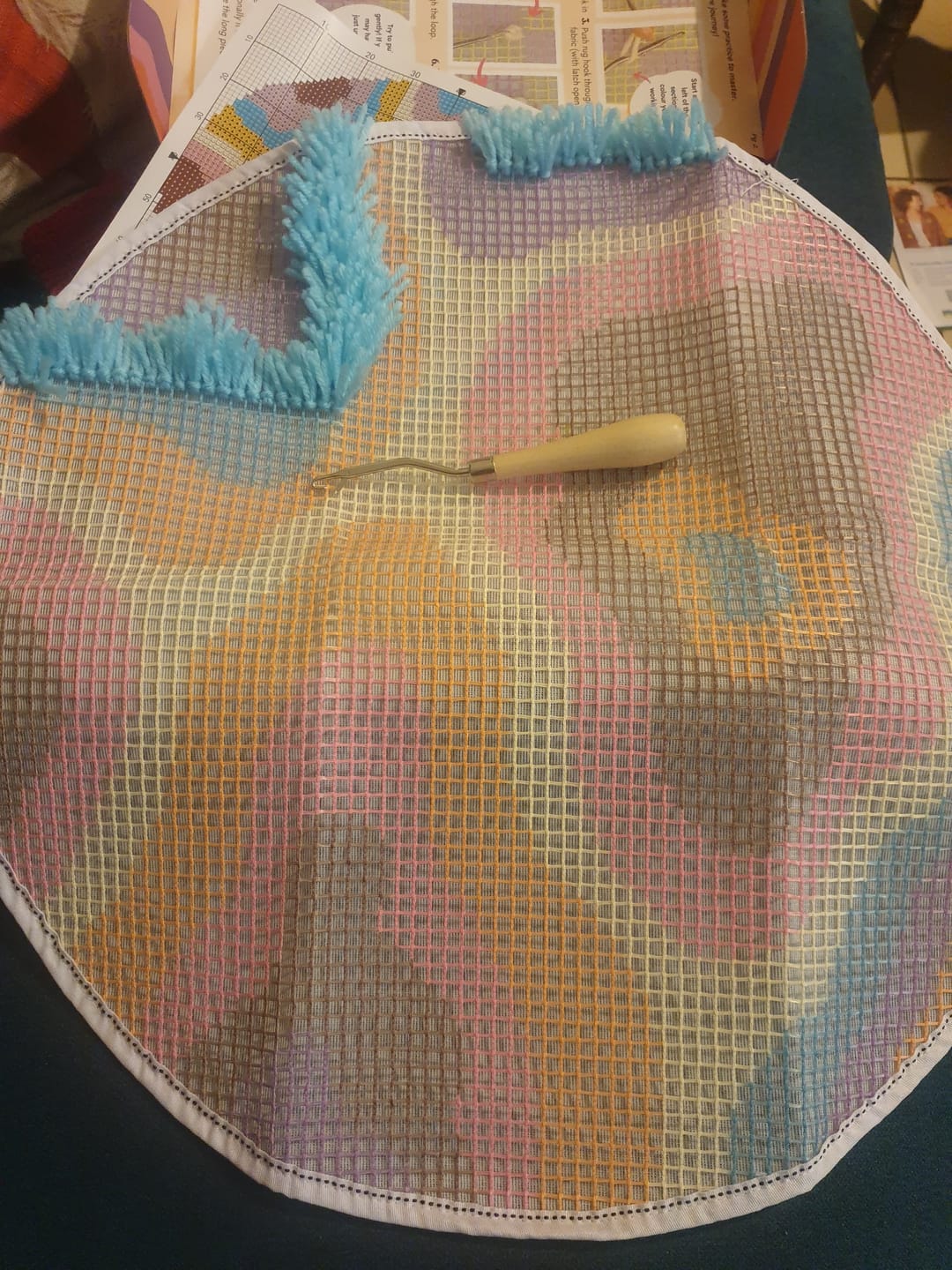 Customer photo review of PSYCHEDELIA Rug Making Kit