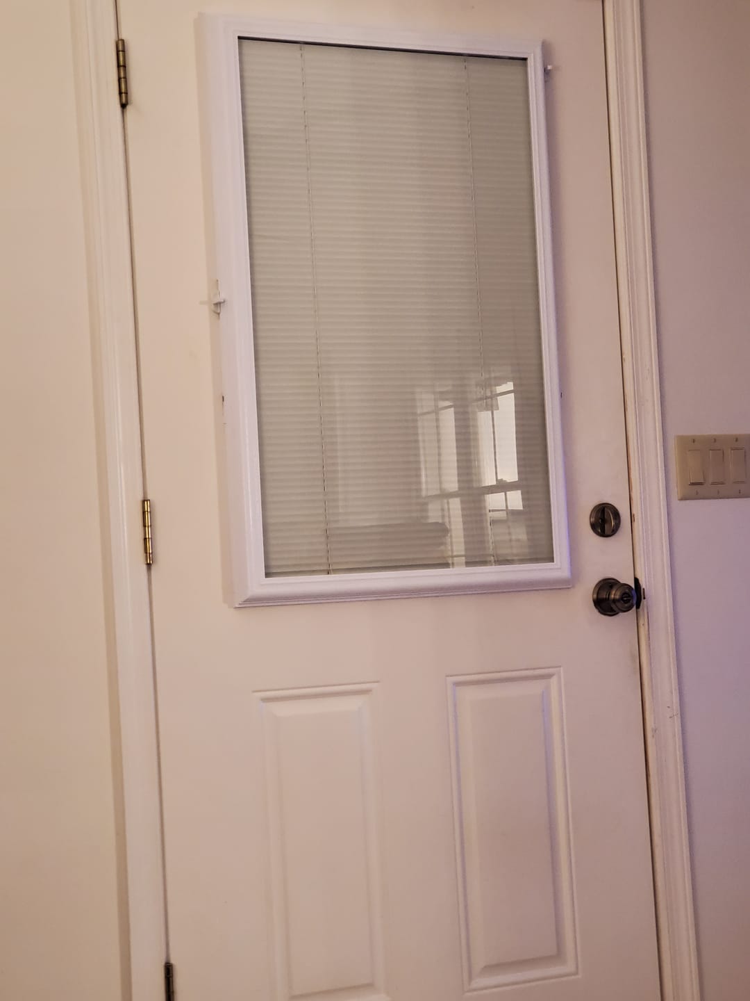 Customer photo review of ODL Add On Blinds for Raised Frame Doors - 24" x 38"