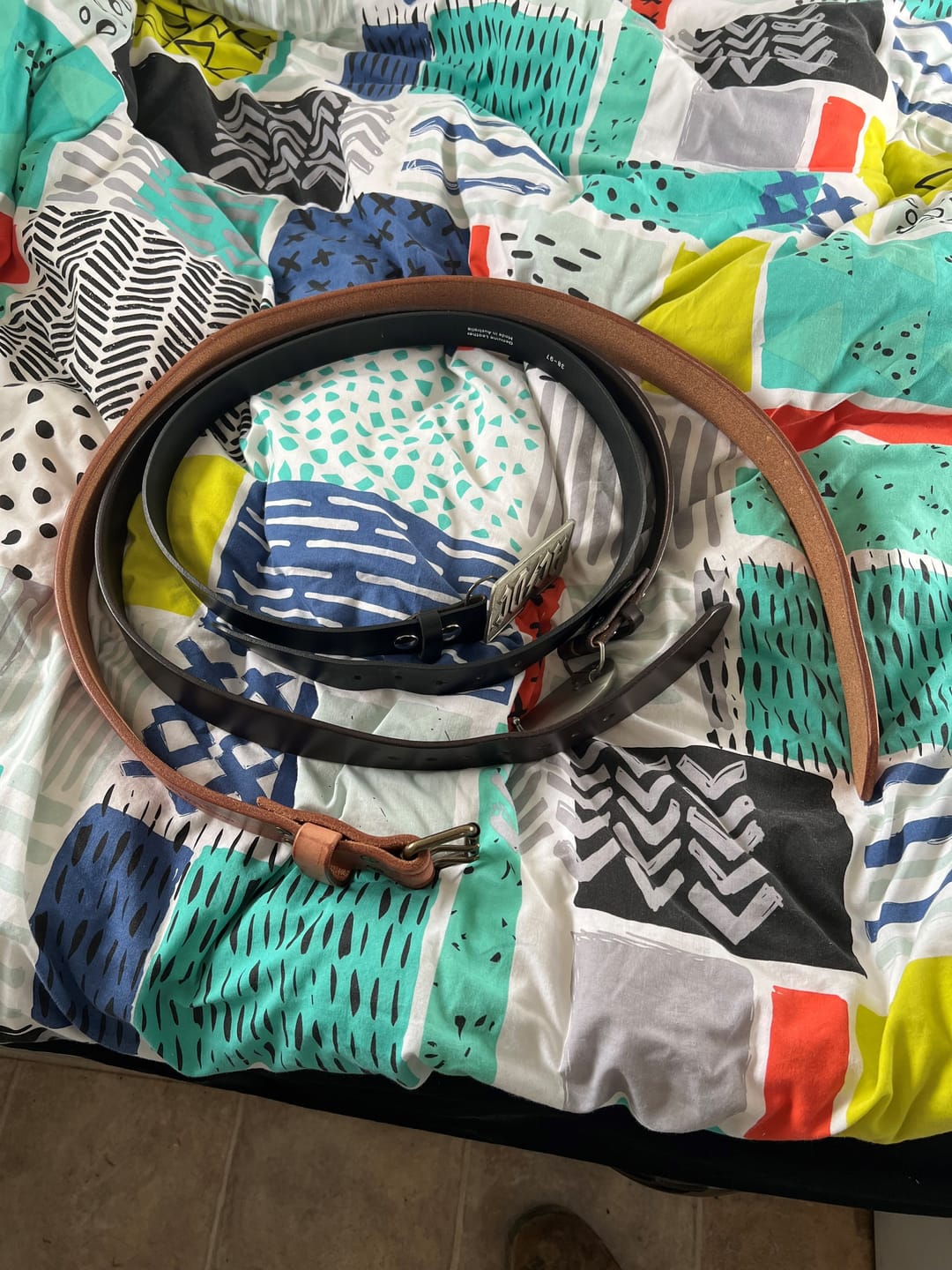 Customer photo review of The Unbreakable Belt - The Original - Old World Tan (Hermann Oak tannery)