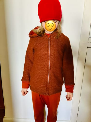 Customer photo review of ReWool Kapuzenjacke Kupfer
