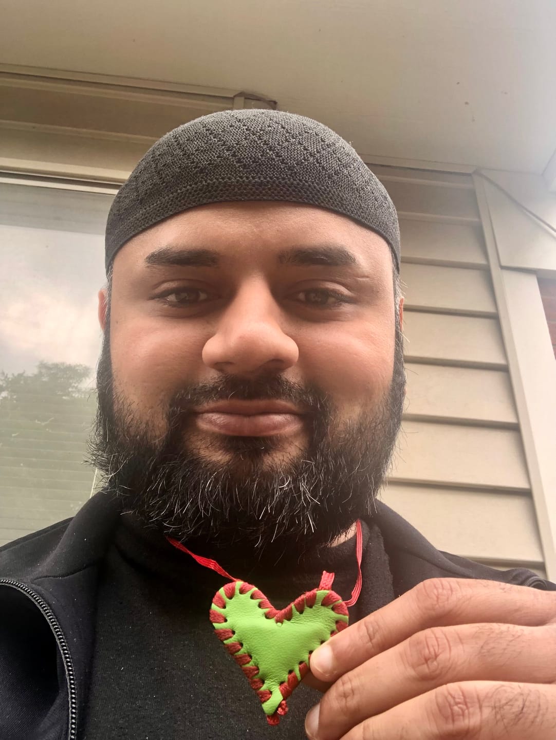 Customer photo review of Naqshbandi Taweez Necklace from Shaykh Nazim