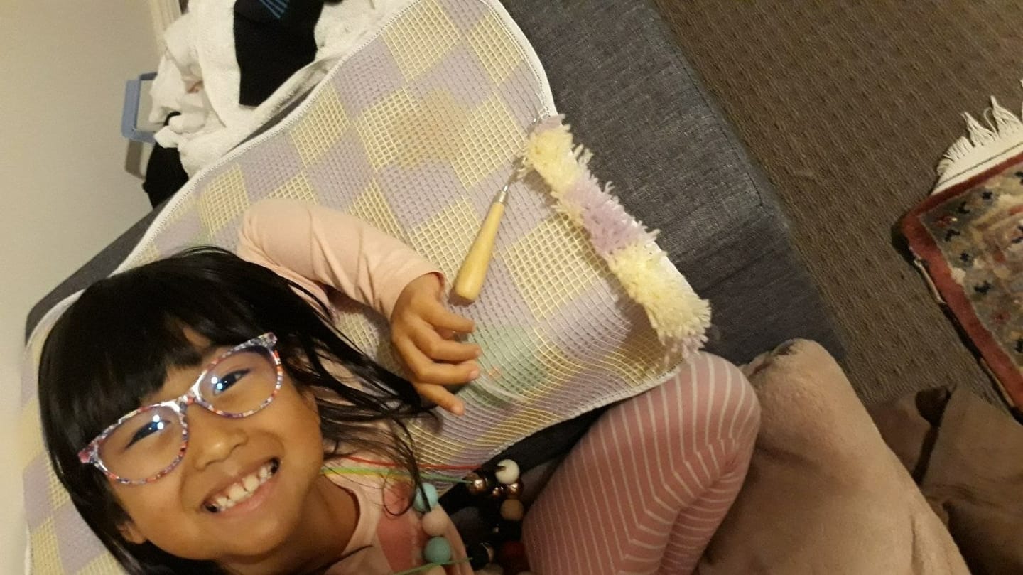 Customer photo review of CHECK ME OUT Rug Making Kit