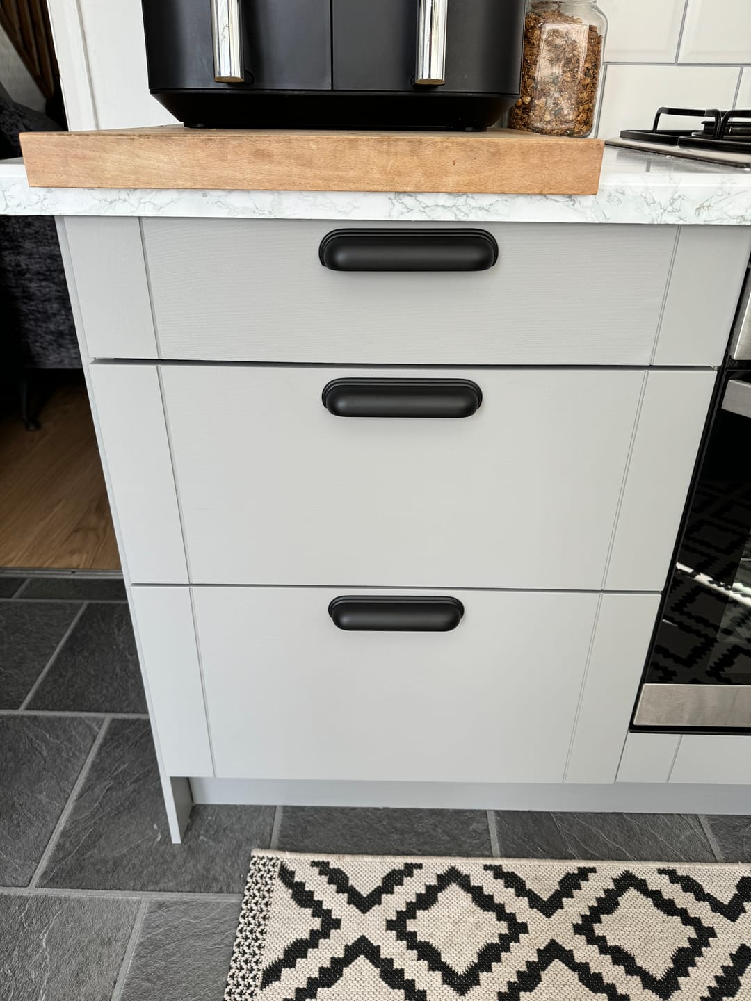Customer photo review of Calgary Cupboard Handles