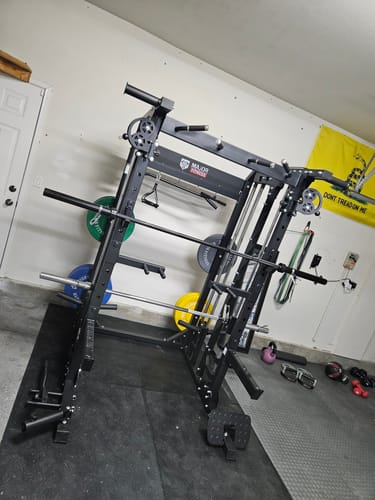 Customer photo review of Major Fitness B52 All-In-One Home Gym Smith Machine
