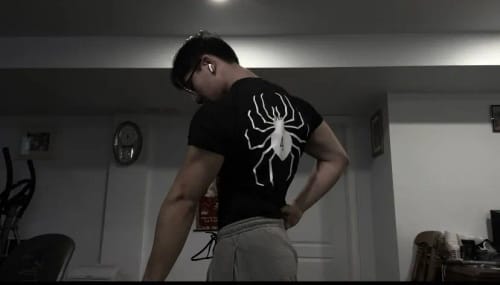 Customer photo review of Phantom Troupe Compression T-Shirt