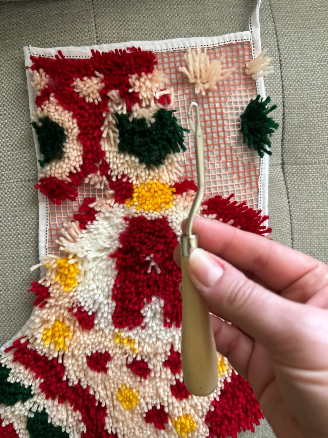 Customer photo review of PERSONALISED CHRISTMAS STOCKING Kit