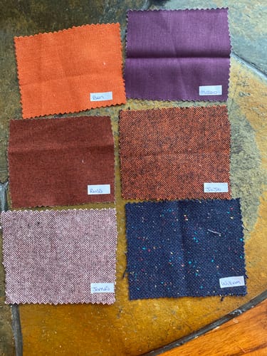 Customer photo review of FABRIC SWATCH: Please give the name of the fabric you require in the notes to seller.
