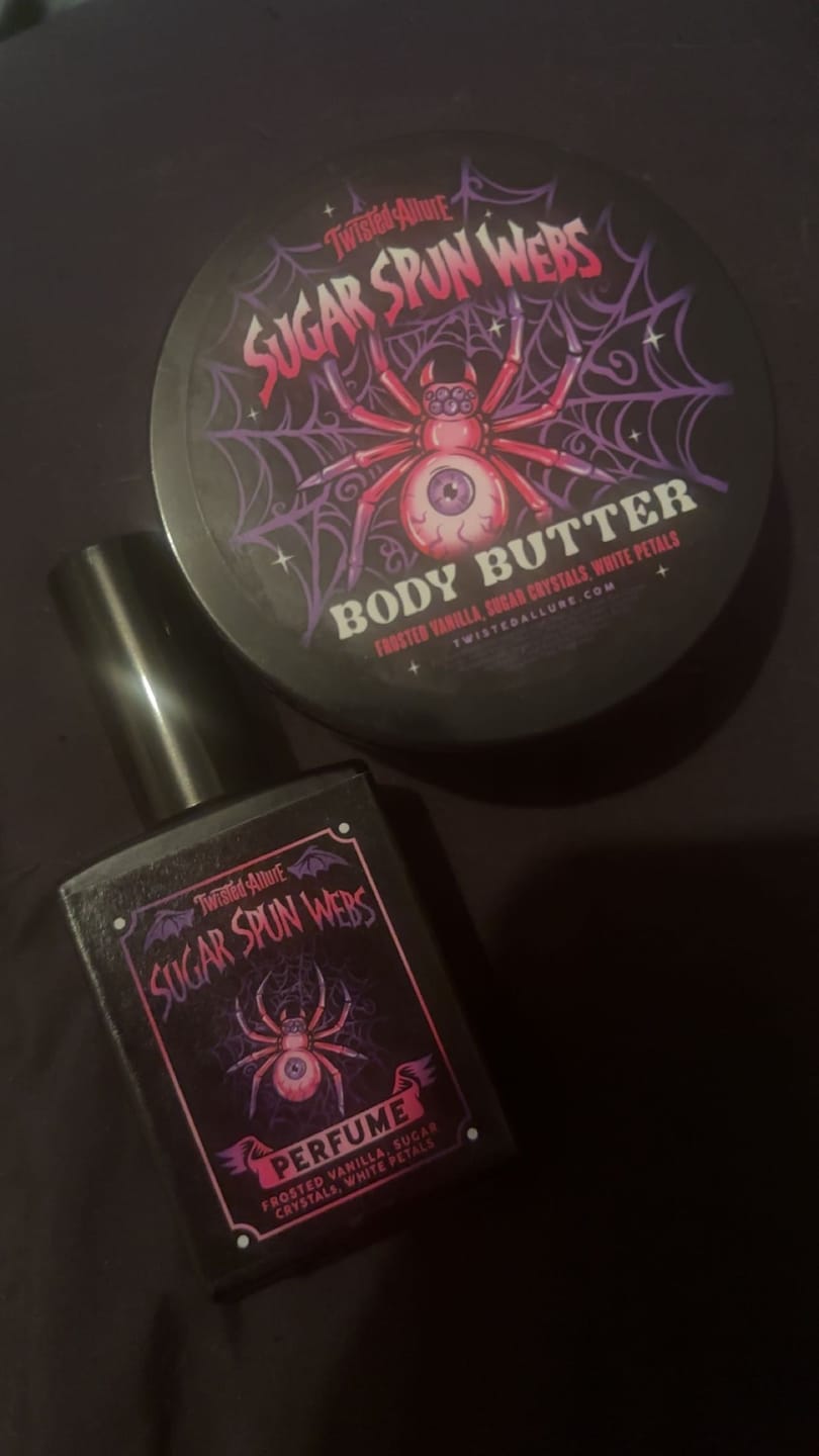 Customer photo review of Sugar Spun Webs Body Butter