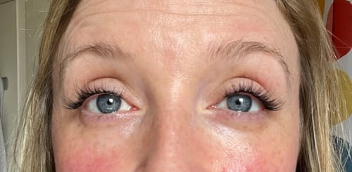 Customer photo review of Soft Definition Press-On Lashes