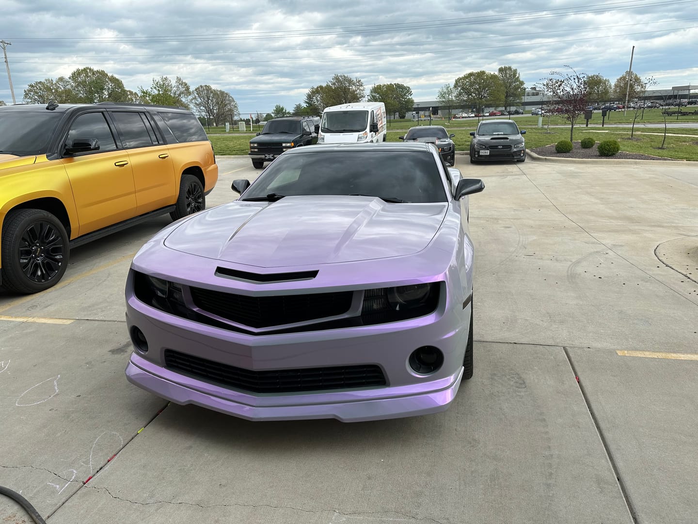 Customer photo review of Candy Metallic Gray Purple vinyl wrap