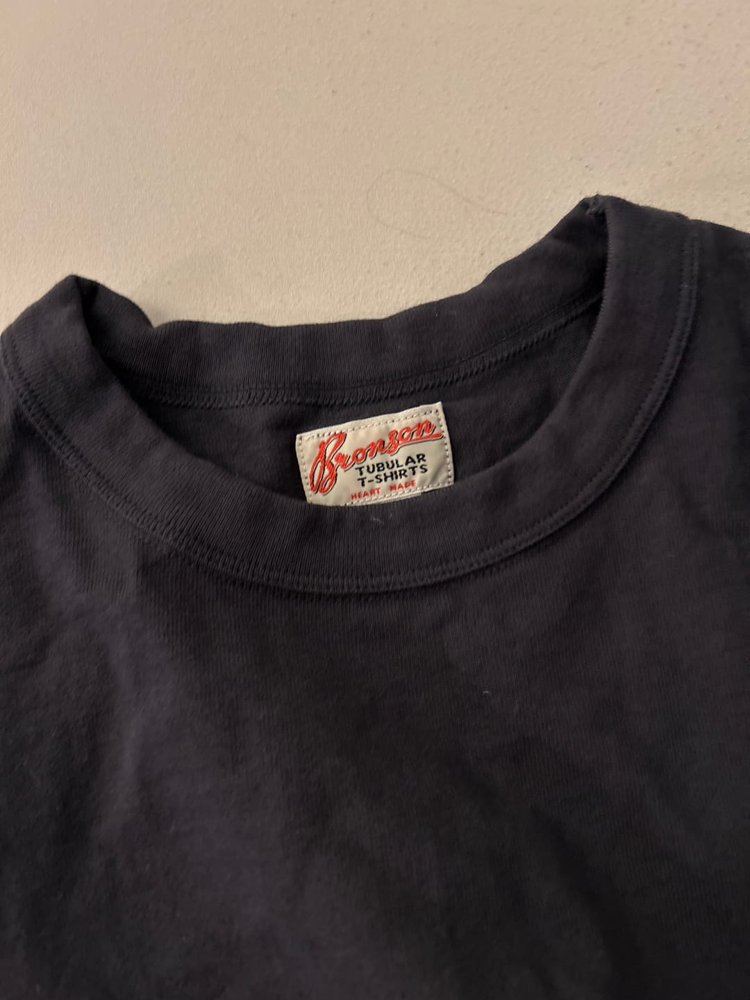 Customer photo review of Vintage Short Sleeve Henley T-Shirt - Navy