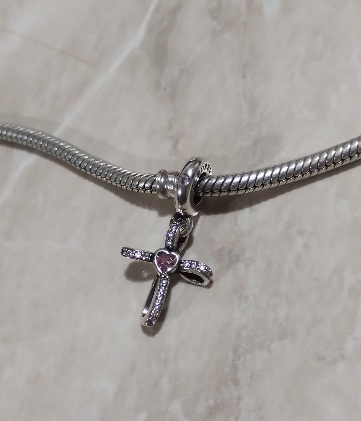 Customer photo review of Charm Cruz Diamantada