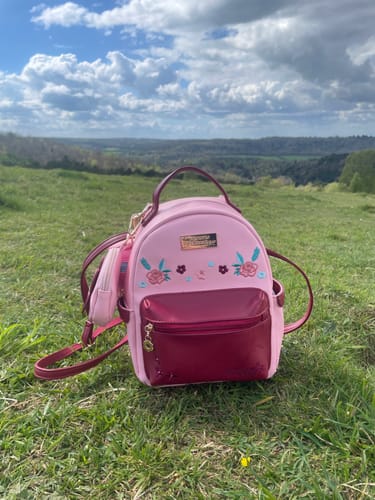 Customer photo review of Mable's Meadow Mini Backpack