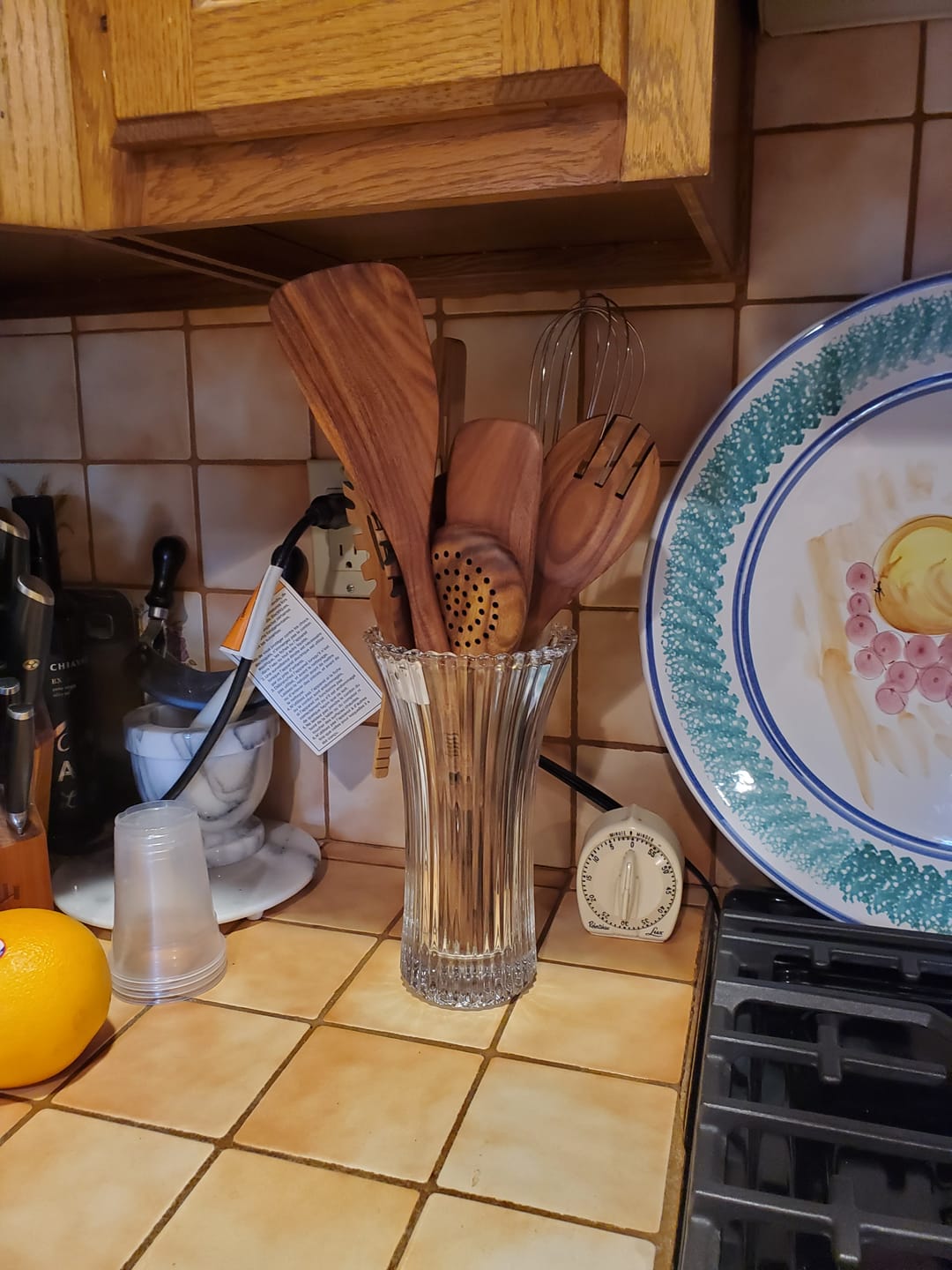Customer photo review of 10 Piece Teak Wooden Utensil Set